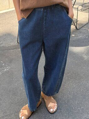 Le Bon Shoppe Arc Pants in Blue Denim Medium